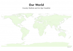 OpenSTEM A0 world map: Country Outlines and Ice Age Coastline