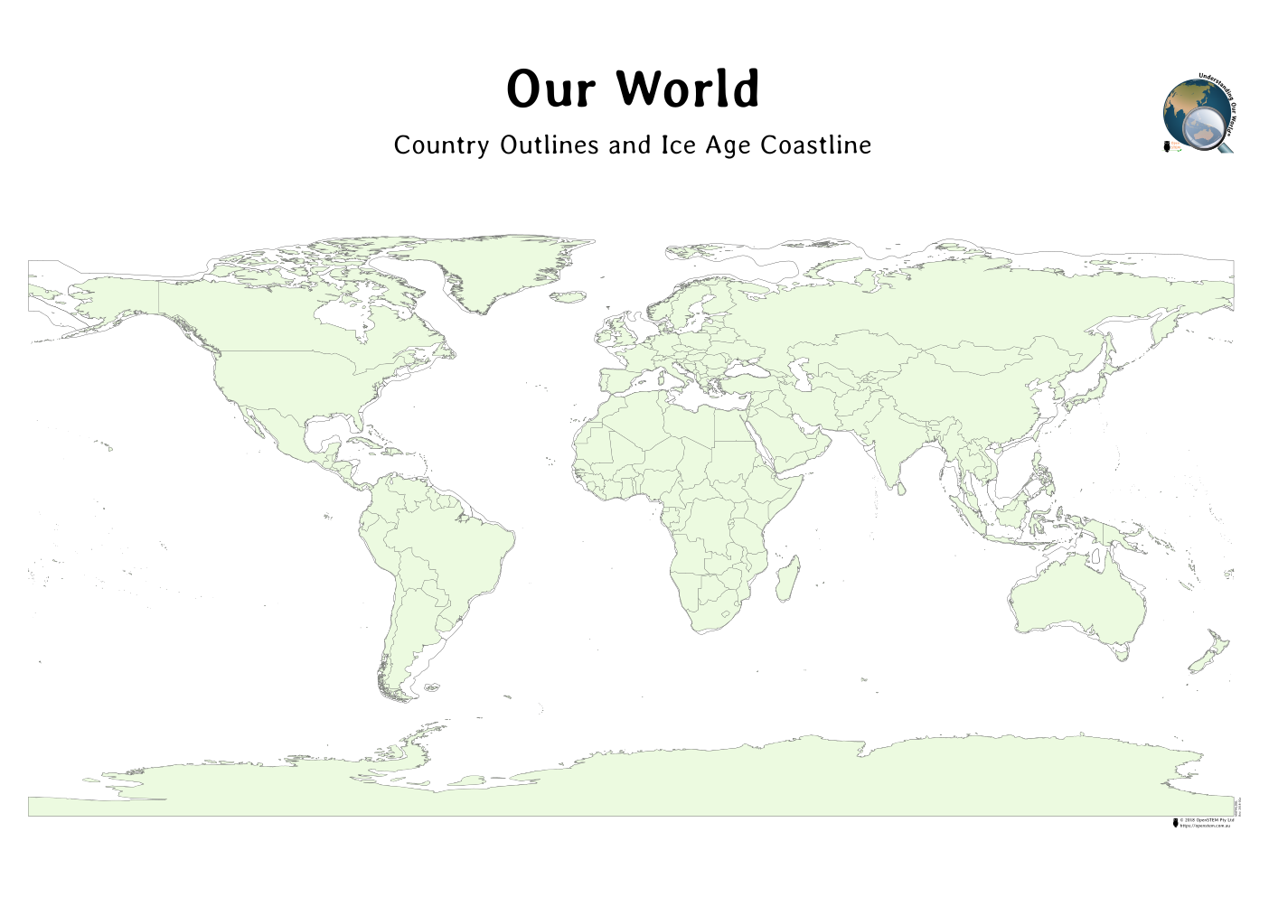 world map outline with countries png