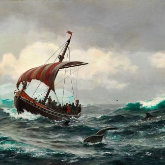 Vikings - painting by E.C.Rasmussen