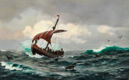 Vikings - painting by E.C.Rasmussen