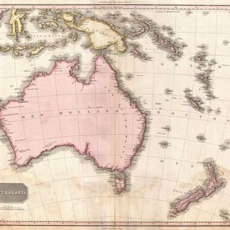 Pinkerton map of Australia 1818