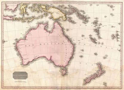 Pinkerton map of Australia 1818