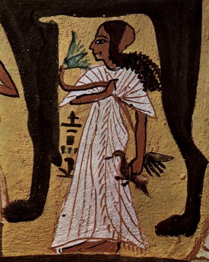 Ancient Egyptian child with pet