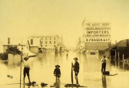 Charlotte St, Brisbane 1893 floods
