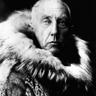 Roald Amundsen in fur skins