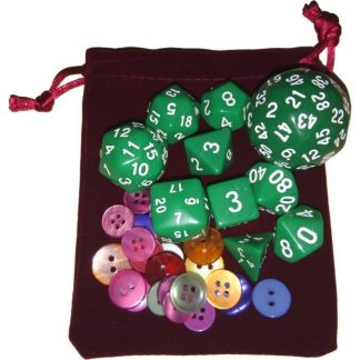 OpenSTEM 10 dice set with counters