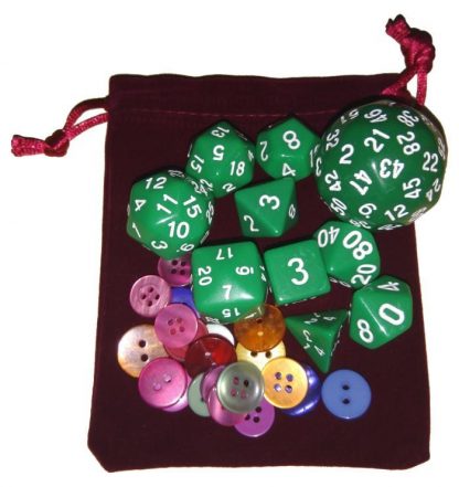 OpenSTEM 10 dice set with counters