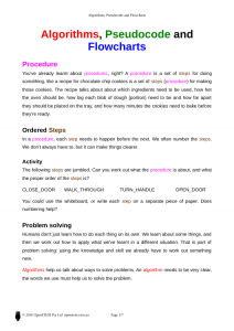 Resource: Algorithms, Pseudocode and Flowcharts | OpenSTEM Pty Ltd